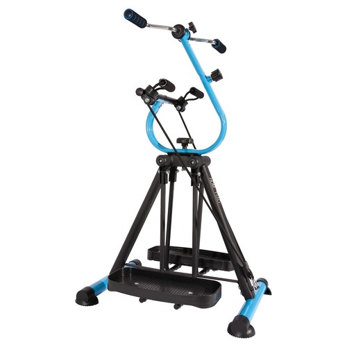 HOME TRACK Home Gym Mini Eliptical Exercise Machine, Resistance Bands