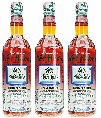 Three Crabs Brand Fish Sauce (Nuoc Mam Nhi) 24 oz ( Pack of 3 )03/31/2027 .d