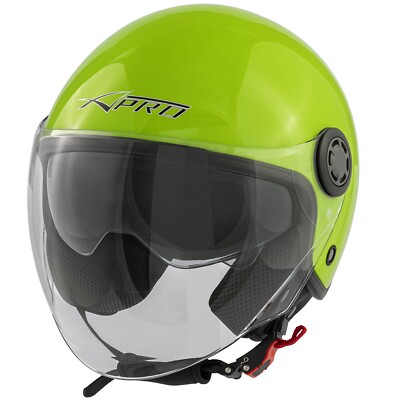 Jet Scooter Helm ECE 22 06 Motorrad zertifiziert lang transparent Visier Sonnenblende