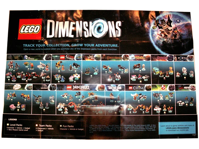 LEGO Dimensions Figures Playsets Vehicle Checklist 18