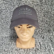 Aruba Hewlett Packard Enterprise Company Hat Cap Gray Small Medium S/M Mens