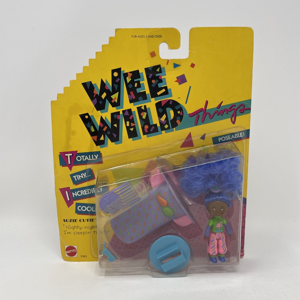 Vintage WEE WILD Things Suzie Cutie Doll Mattel 1987 African
