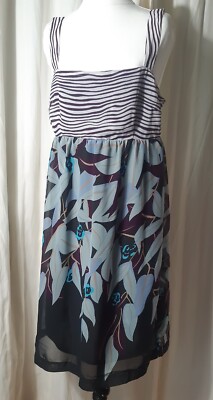 Vera Moda, Sommerkleid, grün-braun, Gr. 36