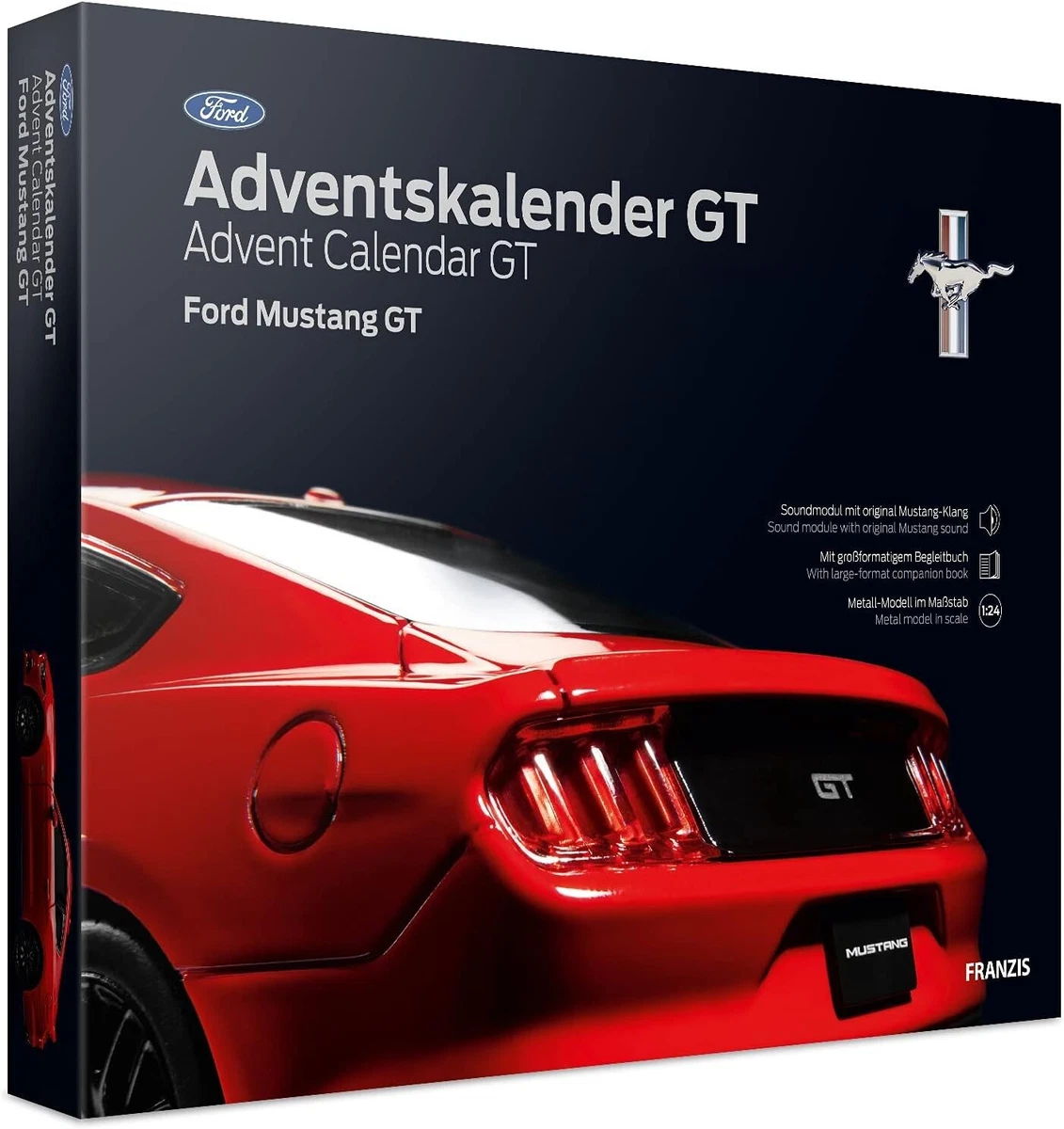 Ford Mustang GT Advent Calendar Model Car Kit 24 Day build Christmas Gift |  eBay