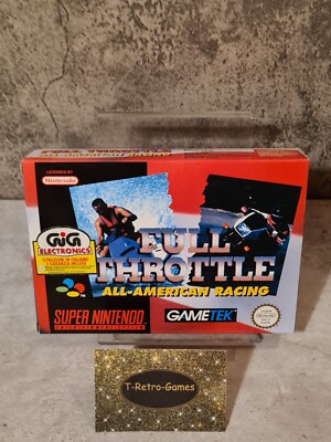 SNES Super Nintendo Full Throttle All American Racing New Old Stock Neu NEW