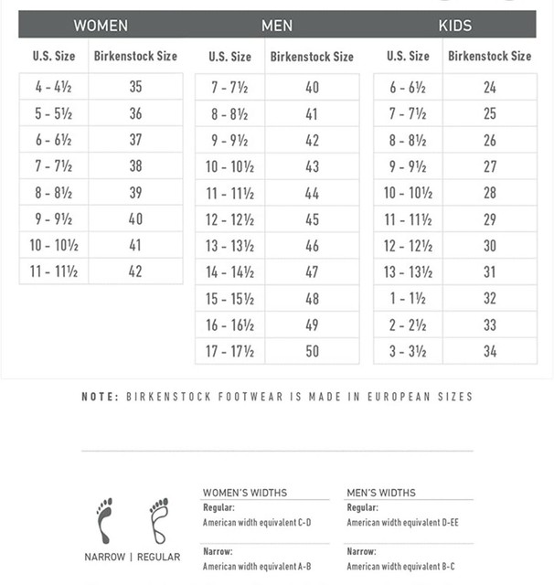 birkenstock size 45 in us