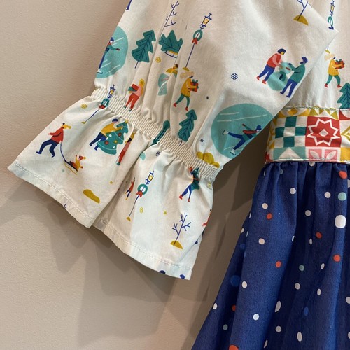 Wildflowers Whoville Peasant Top, Girls Size 8 Winter Scene - Picture 6 of 13
