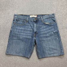 Levis Denim Shorts Adult W38 Blue Jorts Y2K Dad Relaxed Wash USA Red Tab Men