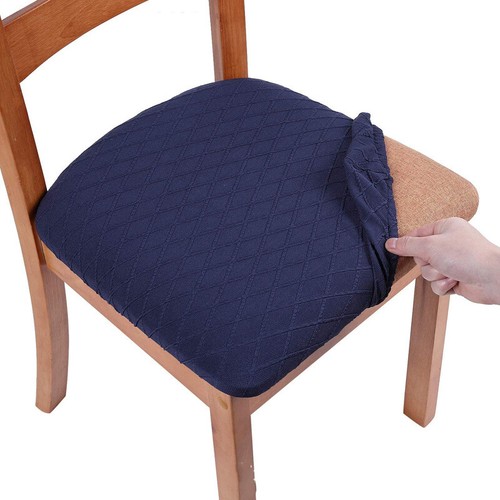 Schutzhülle Stuhlbezug Jacquard verdickt einfarbig elastisch Haushalt - Bild 24 von 25