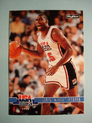 1994 SkyBox USA Magic Johnson #87 Passing The Torch LAKERS HOF NBA Basketball