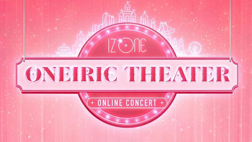 IZ*ONE IZONE ONEIRIC THEATER ONLINE CONCERT GOODS SLOGAN + 2 PHOTOCARD NEW