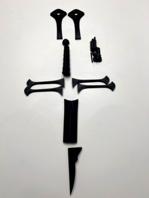 Narsil Isildur's Sword 3D Printed Movie Model Kit - Plastic