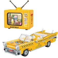 Balody Garfield Cat Mini Building Blocks Model Open Topped Car MOC TV House