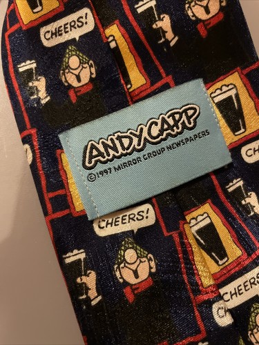 Andy Capp Character Tie Beer Cheers Christmas Party - Picture 2 of 2