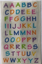 SMALL ALPHABITSY ALPHABET Stickers(56pc) Mrs.Grossman's•Upper-Case•Letters•Words