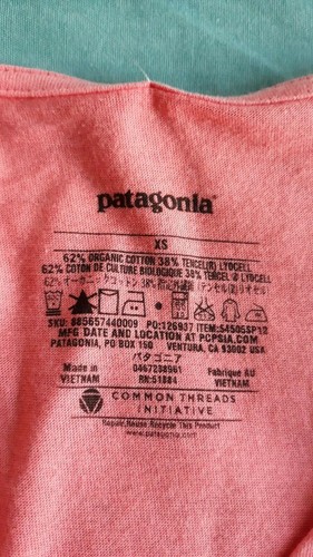 PATAGONIA VERSATILITI TOP - PEACH/PINK – EXTRA SMALL – BRAND NEW WITH TAGS - Picture 6 of 8