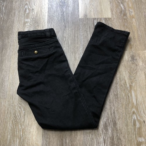 GAP Super Skinny Stretch Low Rise Black Denim Jeans Girl's Size 12 R - Picture 2 of 12
