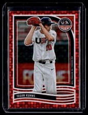 2024 USA Baseball Stars and Stripes Red #84 Tegan Kuhns SERIAL # 196/199