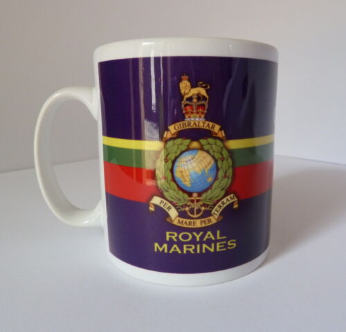 Royal Marine Commando Crest Gift Mug Full Colour Graphic Personalised For Free - Foto 1 di 6