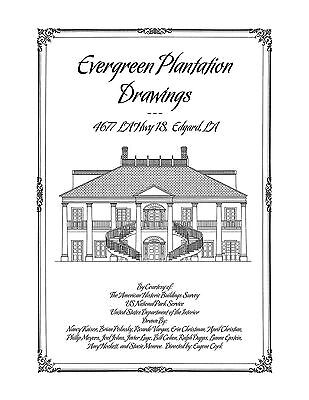 Evergreen Plantation Drawings Edgard, Historic Plantation House Plans