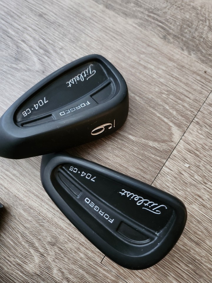 Titleist 704 CB OS 3PW Golf Club Heads Only Black Satin eBay