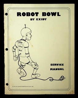 Robot Bowl by Exidy Inc 1977 Coin Arcade Cabinet Service Manual 101624WNON