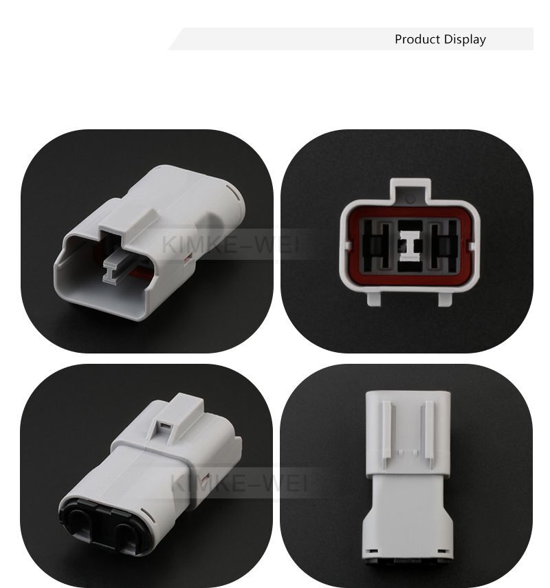 2 Pin/Way Yazaki Automotive Male Female Electric Connector Plug