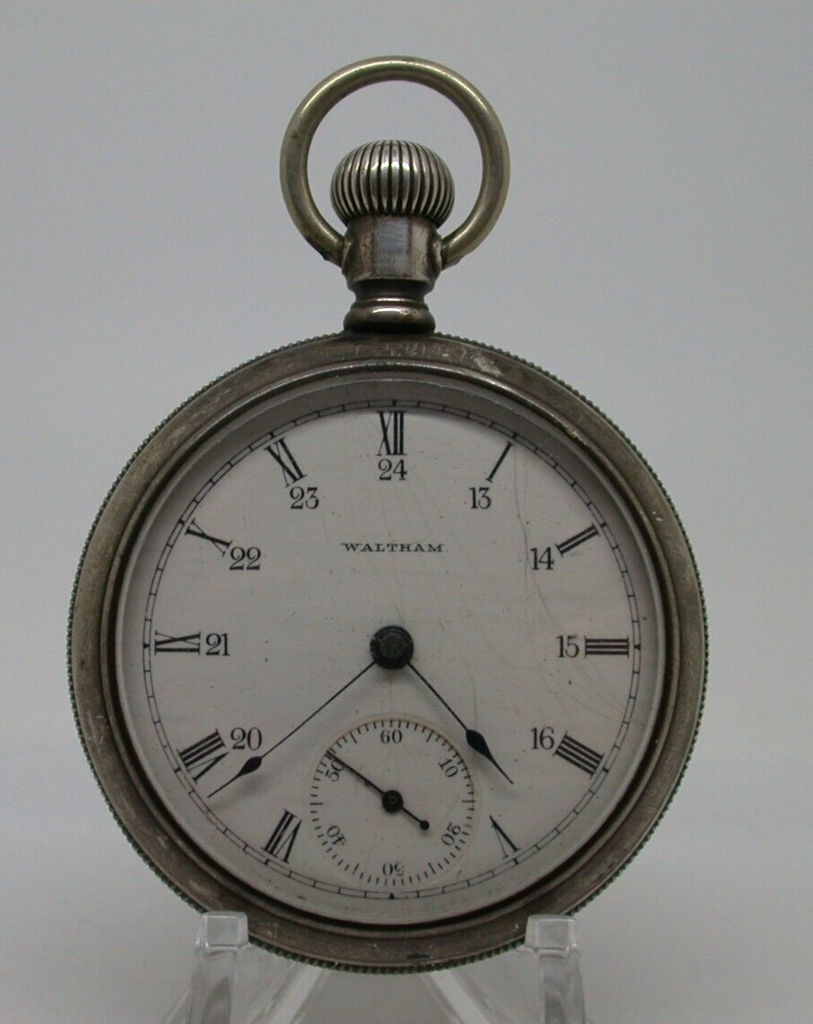 WALTHAM 14 SIZE 7 JEWEL, MODEL 1895 BOND STREET POCKET WATCH