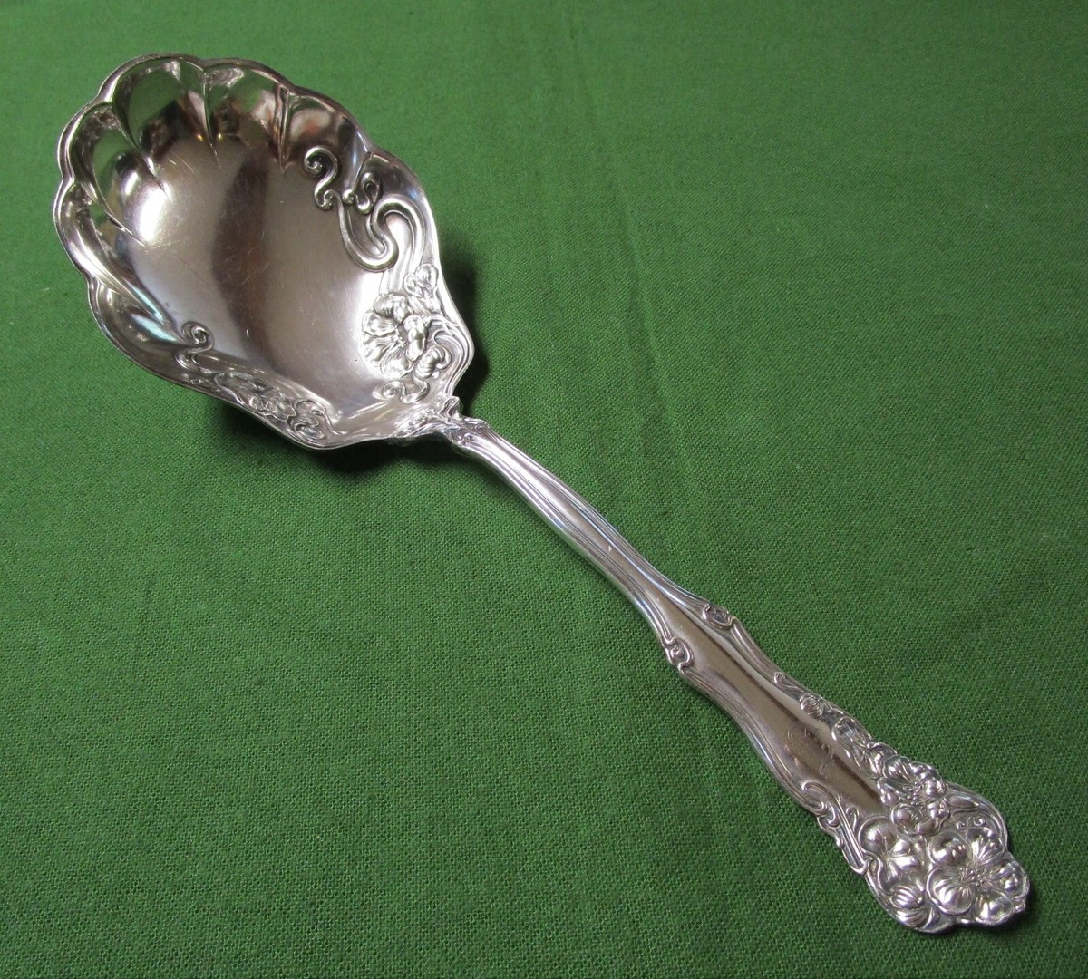 BERWICK aka DIANA Large Serving Spoon Art Nouveau Silverplate T