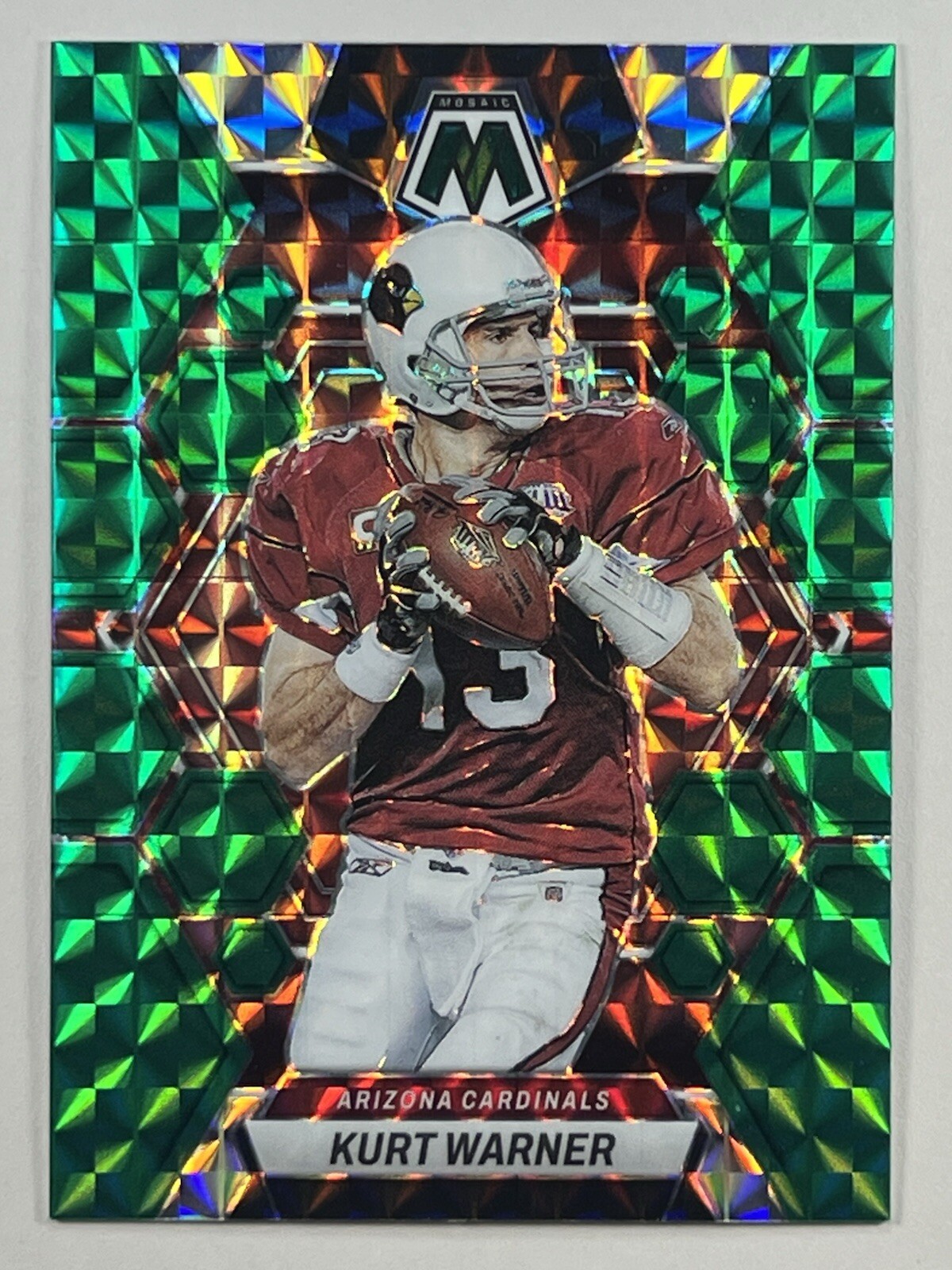 Kurt Warner 2023 Panini Mosaic - Green Mosaic #5 Arizona Cardinals