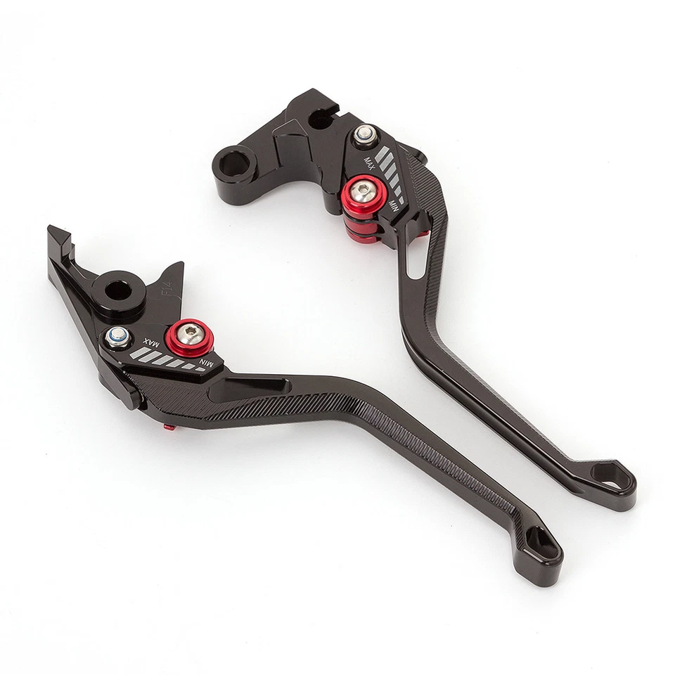 PARA Suzuki GSXR750 11-2020 GSXR1000 09-20 Negro Palancas de embrague de freno con empuñaduras Foto 4 de 4