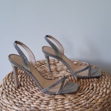 NWOT Veronica Beard Womens Analita Chic/Formal Glitter Slingback Heels 8