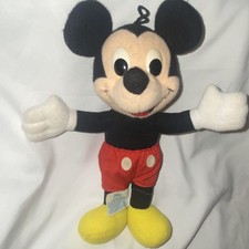 Vintage Playskool Disney Mickey Mouse Plush Stuffed Animal Toy 1986