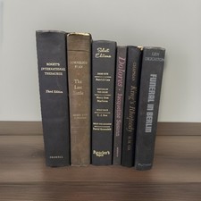 Vintage Black Decorative HC Book Lot 6📚Decor Staging Display Shelf Great Titles