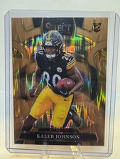 2025 Panini Select - Concourse Kaleb Johnson #52 Copper Prizm Shock /899 (RC)