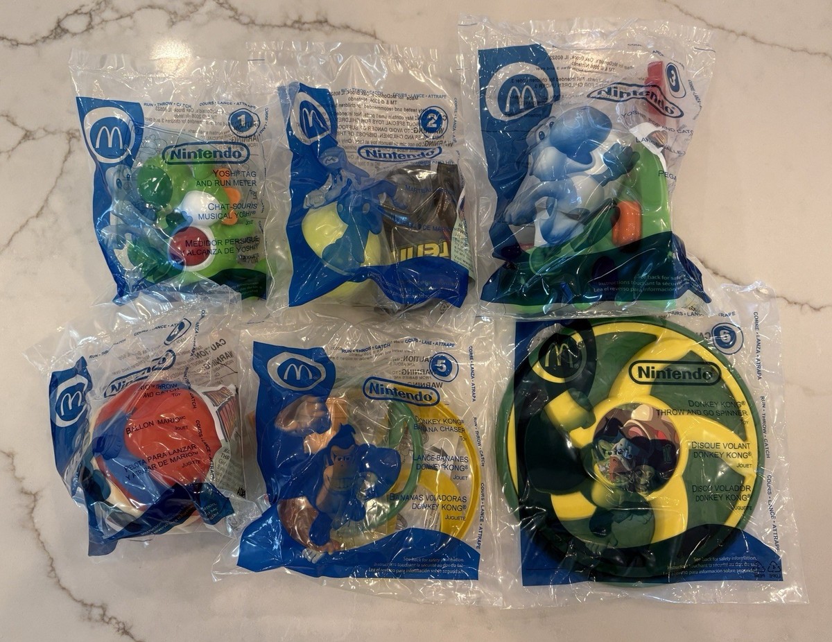 Nintendo Super Mario Bros 2006 Happy Meal Toys Full Set | eBay