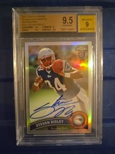 2011 Topps Chrome Refractor Rookie /99 STEVAN RIDLEY #193 BGS 9.5/9 Auto RC