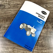Long 350 Diesel Tractor Operators Manual Owners Book Maintenance Adjustments
