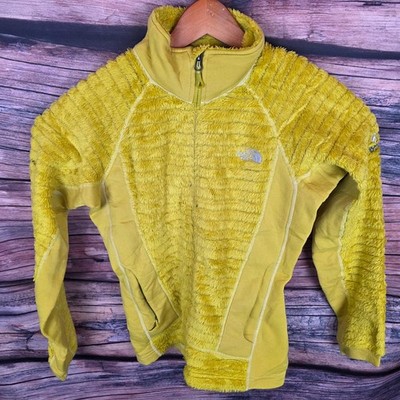 The North Face Kunstfell Fleece Summit Serie gelb klein gebraucht mit Defekt