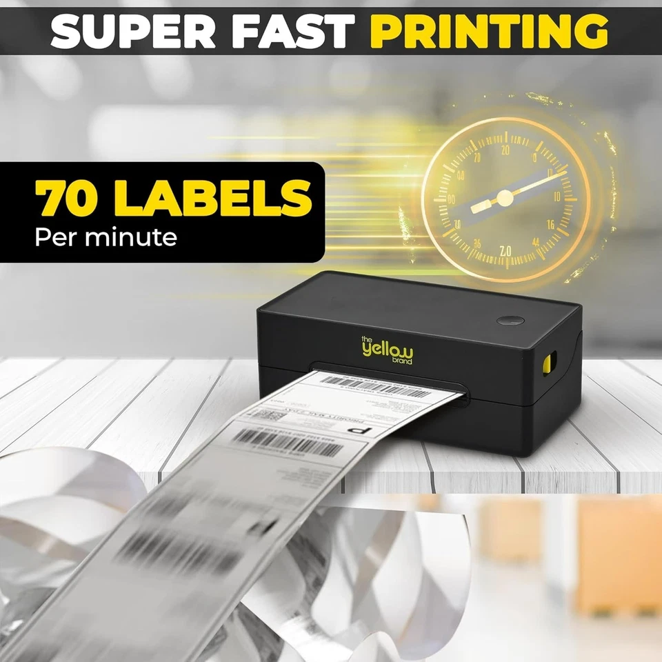 Etikettendrucker, Bluetooth Thermodrucker, 4x6 Versandetikettendrucker, Telefon & PC - Bild 2 von 4