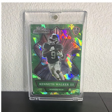 Wild Card Alumination NIL Kenneth Walker III #ANBC-50 Holo-Lux Green /125 Rookie. rookie card picture