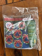 The Beadery Christmas Ornament Kit, Wreath, Makes 8, 7214, New, Sealed