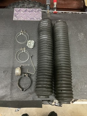 Honda XR650L Fork Boot Set + Clamps + Cable Guides OEM 1993 2025