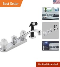 P225LF Classic Chrome Faucet - 2 Handles, Water-Efficient Design for Kitchens
