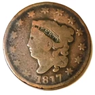 Photo of a 1817-P Large Cent from an eBay listing that sold on Jul 17, 2026