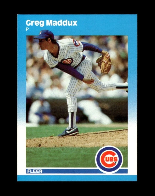 Fleer Greg Maddux Rookie Baseball Sports Trading Cards