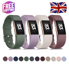 Image of For Fitbit Charge 2 Strap Replacement Silicone Wristband Band Watch Wrist Straps