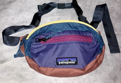 Patagonia Waist Bag Ultralight Black Hole Mini Hip Pack 1L Purple Yellow