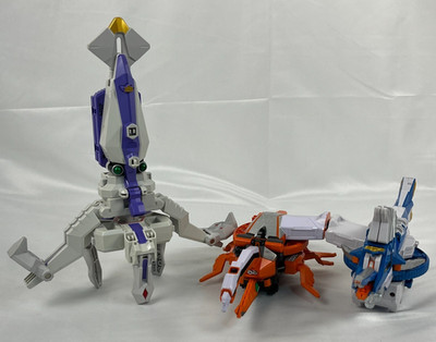 Bandai Power Rangers Shinkenger DX Origami Kabuto Kajiki Ika Zord Bandai