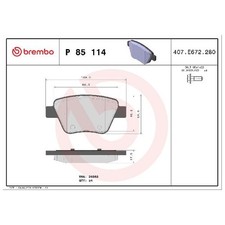 Satz Bremsbeläge Bremsklötze hinten für VW EOS 1F7 Golf 5 1K5 6 5K1 24123985